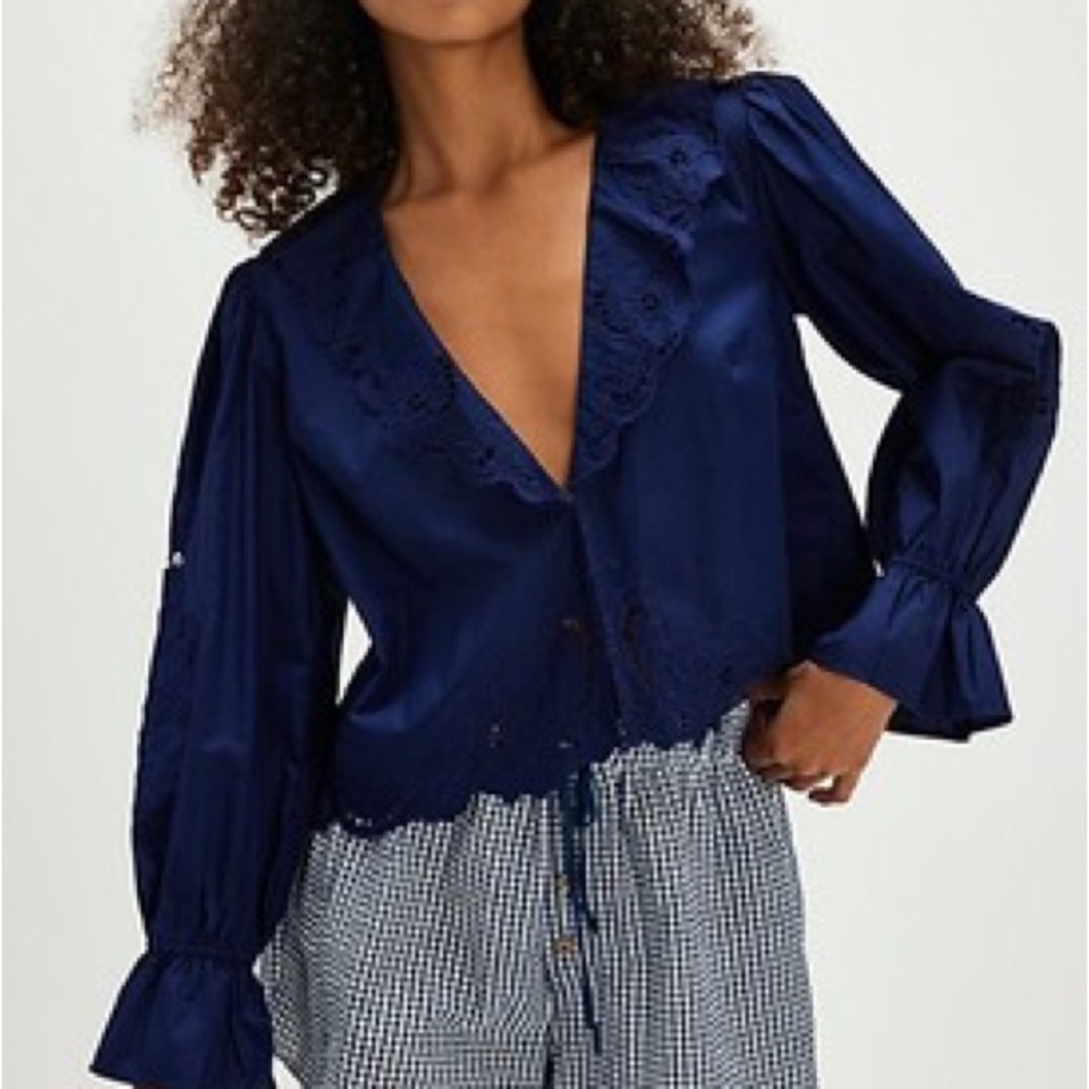 Free People Maisie Cutwork Top